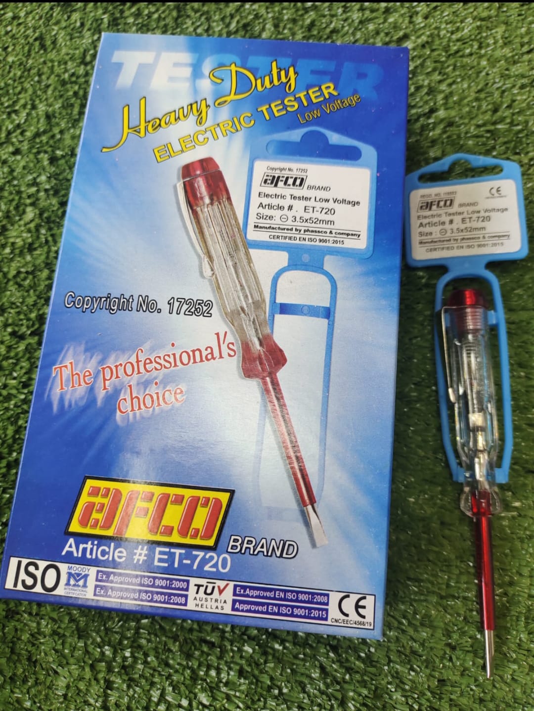 [10 PCS Pack] AFCO ET-720 Heavy-Duty Electric Tester – Switch & Socket Testing Set