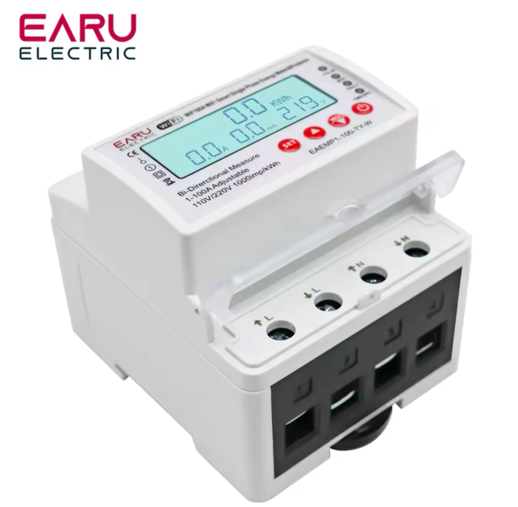 100A Tuya WiFi Smart Single Phase Energy Meter