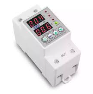 Din Rail Dual Display Adjustable Over Voltage Current and Under Voltage Protective Device Protector