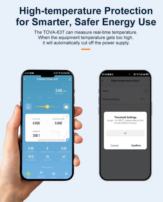 TOMZN 10 In 1 Smart Wifi Breaker With Memory Relay