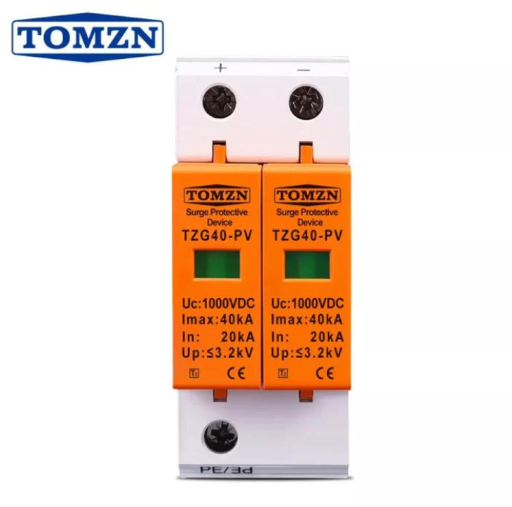 TOMZN SPD DC 1000V 20KA~40KA Solar Surge Protector Device – TZG40-PV