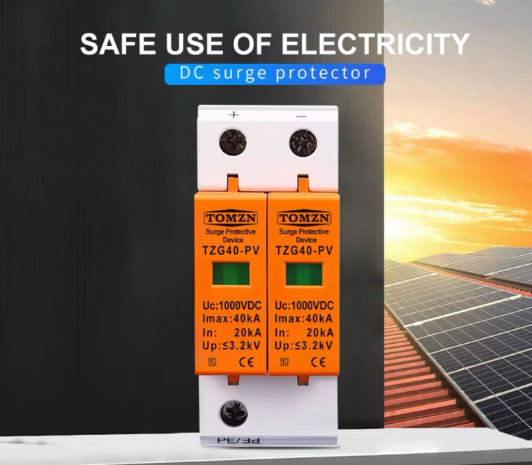 TOMZN SPD DC 1000V 20KA~40KA Solar Surge Protector Device – TZG40-PV