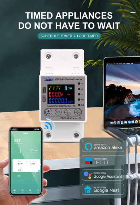 Tomzn Smart Wifi Breaker 10 in 1