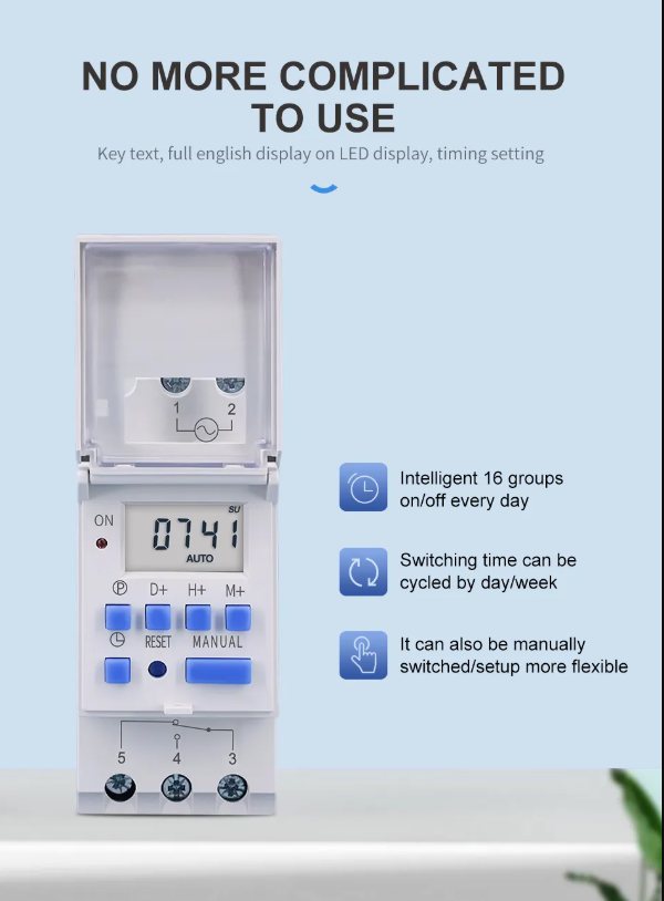 Smart Programmable Digital Timer Relay – Daily & Weekly Automation