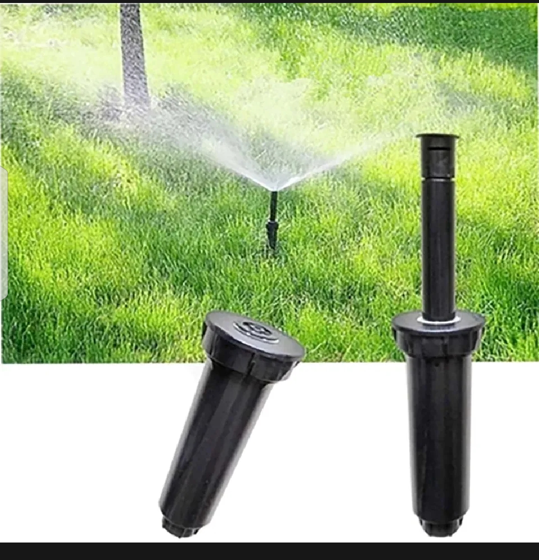 Anti-Rust Solar Panel Cleaning Nozzle - Adjustable Popup Sprinkler for Solar Maintenance - 3-5m Spray Radius - Pure Water Compatible