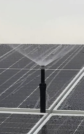 Anti-Rust Solar Panel Cleaning Nozzle - Adjustable Popup Sprinkler for Solar Maintenance - 3-5m Spray Radius - Pure Water Compatible