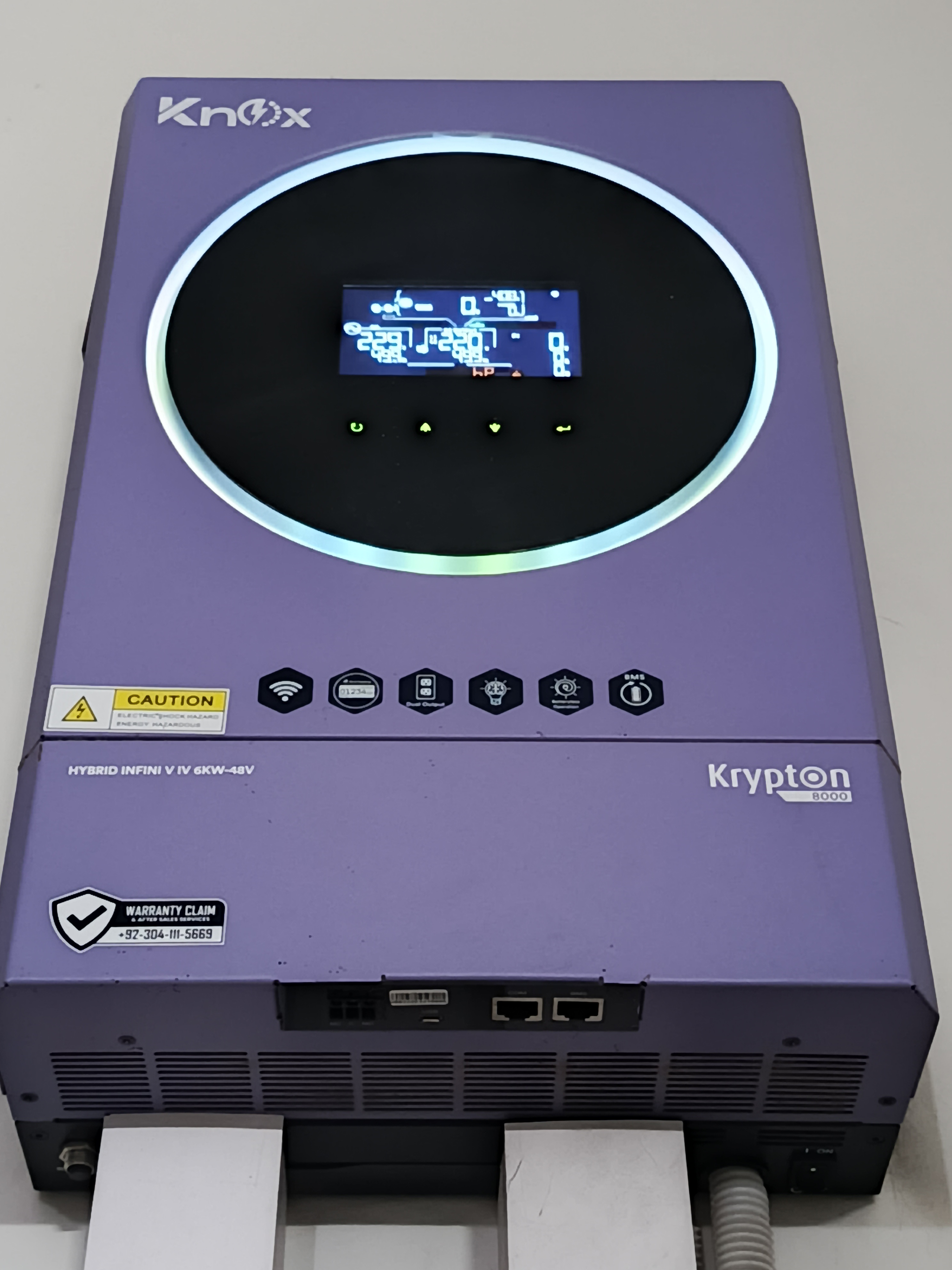 Used Knox Krypton 8000 Infini V4 6kW 48V Hybrid Solar Inverter